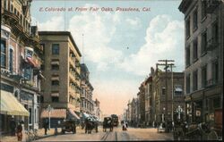 East Colorado Street from Fair Oaks Postcard