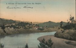 A glimpse of Guerneville from the Heights Postcard