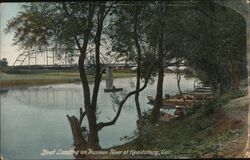 Boat Laundry on Russian River Postcard