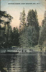 Bathing scene, Camp Meeker California Postcard Postcard Postcard