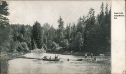 Lover Lake, Camp Meeker California Postcard Postcard Postcard