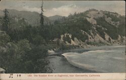 1353 The Russian river at Eaglenest, near Guerneville, California Postcard