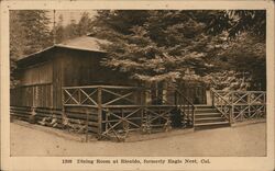 Dining Room at Rionido, Formerly Eagle Nest Postcard