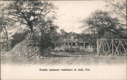 Rustic summer residence in Asti, Cal. Postcard