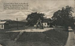 Largest Wine Tank in the World at the Italian Swiss Colony's Plant Postcard