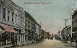 St. Siena Business District Postcard