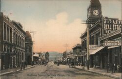 Business Street Postcard