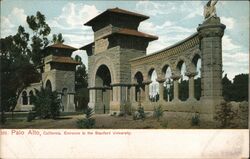 Entrance to the Stanford University Palo Alto, CA Postcard Postcard Postcard