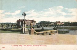 Chemistry building and Museum standford University Postcard