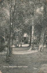 Hotel grounds front view Postcard