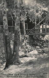 Clear Creek and Dining Room - Brookdale Hotel Postcard