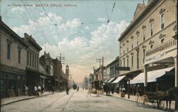 Pacific Avenue Santa Cruz, CA Postcard Postcard Postcard