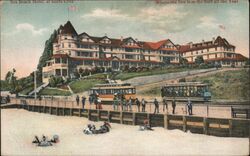 Sea beach hotel at Santa Cruz California Postcard Postcard Postcard