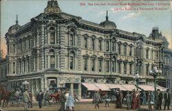 San Jose Safe Deposit Bank Building Postcard