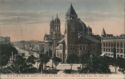 U.S. Post Office, St. Joseph's Church, and Electric Tower San Jose, CA Postcard Postcard Postcard