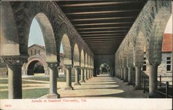 Arcade at Stanford University Postcard