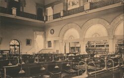 Library, Stanford University Postcard