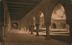 Arcade Stanford University Postcard