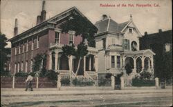 Residence of the Hut Marysville, CA Postcard Postcard Postcard