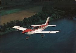 Piper Cherokee D, the ideal all around airplane for business or pleasure. Large Format Postcard