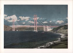 Golden Gate Bridge San Francisco, CA Large Format Postcard Large Format Postcard Large Format Postcard