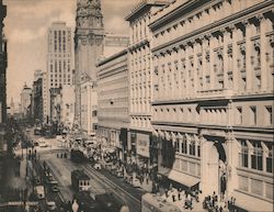 Market Street San Francisco, CA Large Format Postcard Large Format Postcard Large Format Postcard