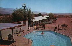 Hacienda Borrego Motel Postcard