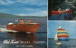 Old Town Boats and Canoes Maine Postcard Postcard Postcard