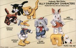 Walt Disney Silly Symphony Characters - Reproduction Advertising Postcard Postcard Postcard