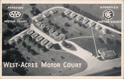 West Acres Motor Court Fort Wayne, IN Postcard Postcard Postcard