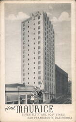 Hotel Maurice 761 Post Street Postcard