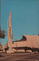 Pasadena Presbyterian Church Sanctuary and Bell Tower Postcard