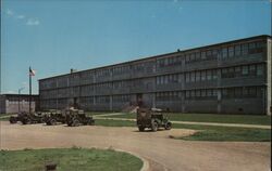 Troop Housing Postcard