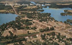 Aerial View Amery, WI Postcard Postcard Postcard