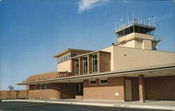 Air Terminal Building, Sacramento Municipal Airport California Mirl H. Simmons Postcard Postcard Postcard