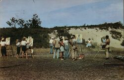 Artists at Work, Cape Cod Postcard