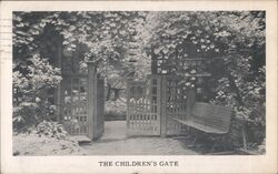 The Children's Gate Wadsworh-Longfellow House Postcard