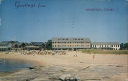 Waterfront at Madison Beach Hotel Postcard