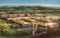 Albert Pick Motel on State Highway 58 Postcard