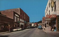 Main Street in Lead Postcard