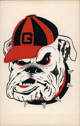 University of Georgia Bulldog Mascot Postcard