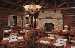 White Pines State Park - Interior Dining Area Postcard