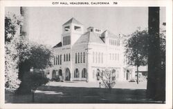 City Hall, Healdsburg, California Postcard