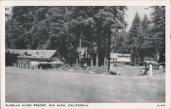 Russian river Resort Postcard