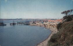 Fishing Boats on Beautiful Bodega Bay California Postcard Postcard Postcard