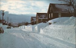 Keeping Your Driveway Open is A Problem In The Copper Country Michigan W.R. Kristo Postcard Postcard Postcard