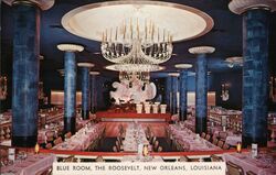 The Roosevelt Hotel - The Blue Room New Orleans, LA Postcard Postcard Postcard