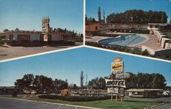 Aruba Motel and Tiki Restaurant Postcard