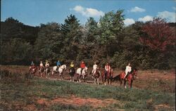 Horse Riding - Camp Mohawk Litchfield, CT Postcard Postcard Postcard