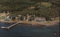 Air View at Ocean Point Maine Postcard Postcard Postcard